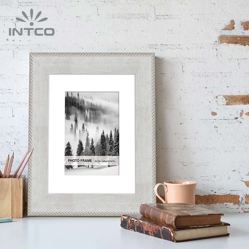 display your cherished photos in style with Intco classic wood photo frame